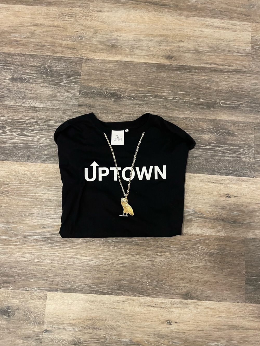 Black UPTOWN ovo Short Sleeve Tee -